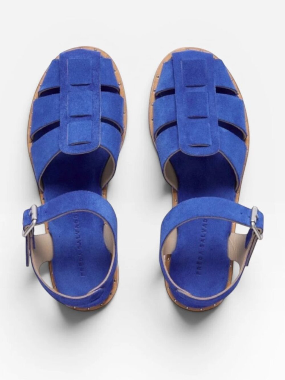 Freda Salvador Sera Fisherman Sandal in Cobalt - Picture 4 of 9